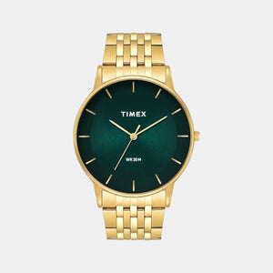 Classics Men Quartz Green Dial Analog Stainless Steel Watch TWTG12004
