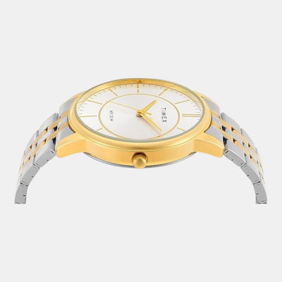 Classics Men Quartz Silver Dial Analog Stainless Steel Watch TWTG12103
