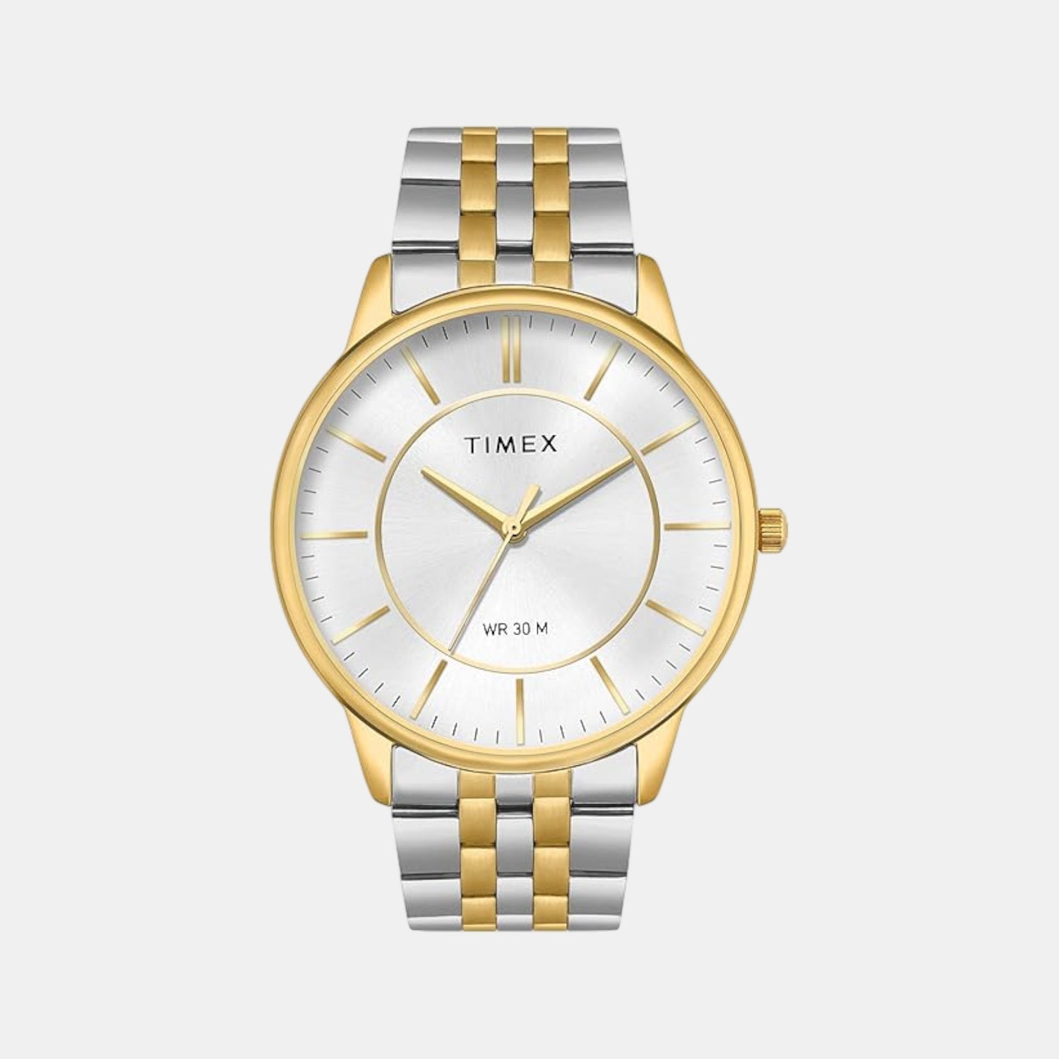 Classics Men Quartz Silver Dial Analog Stainless Steel Watch TWTG12103