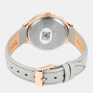 Classics Men Quartz Silver Dial Analog Leather Watch TWTG12104