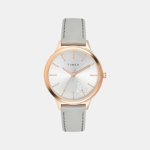 Classics Men Quartz Silver Dial Analog Leather Watch TWTG12104