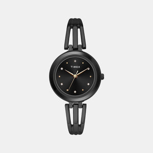 Classics Women Quartz Black Dial Analog Stainless Steel Watch TWTL10300