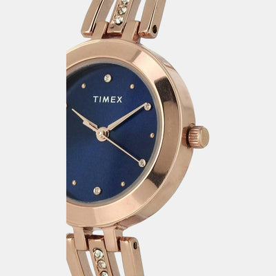 Classics Women Quartz Blue Dial Analog Stainless Steel Watch TWTL10302