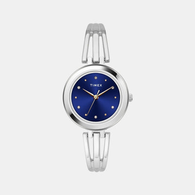 Classics Women Quartz Blue Dial Analog Stainless Steel Watch TWTL10303
