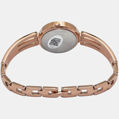 Classics Women Quartz Rose Gold Dial Analog Brass Watch TWTL10305