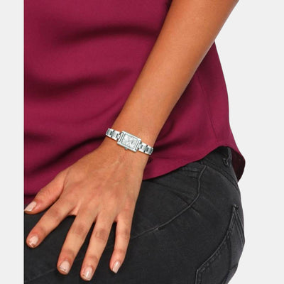 Classics Women Quartz Silver Dial Analog Stainless Steel Watch TWTL10600