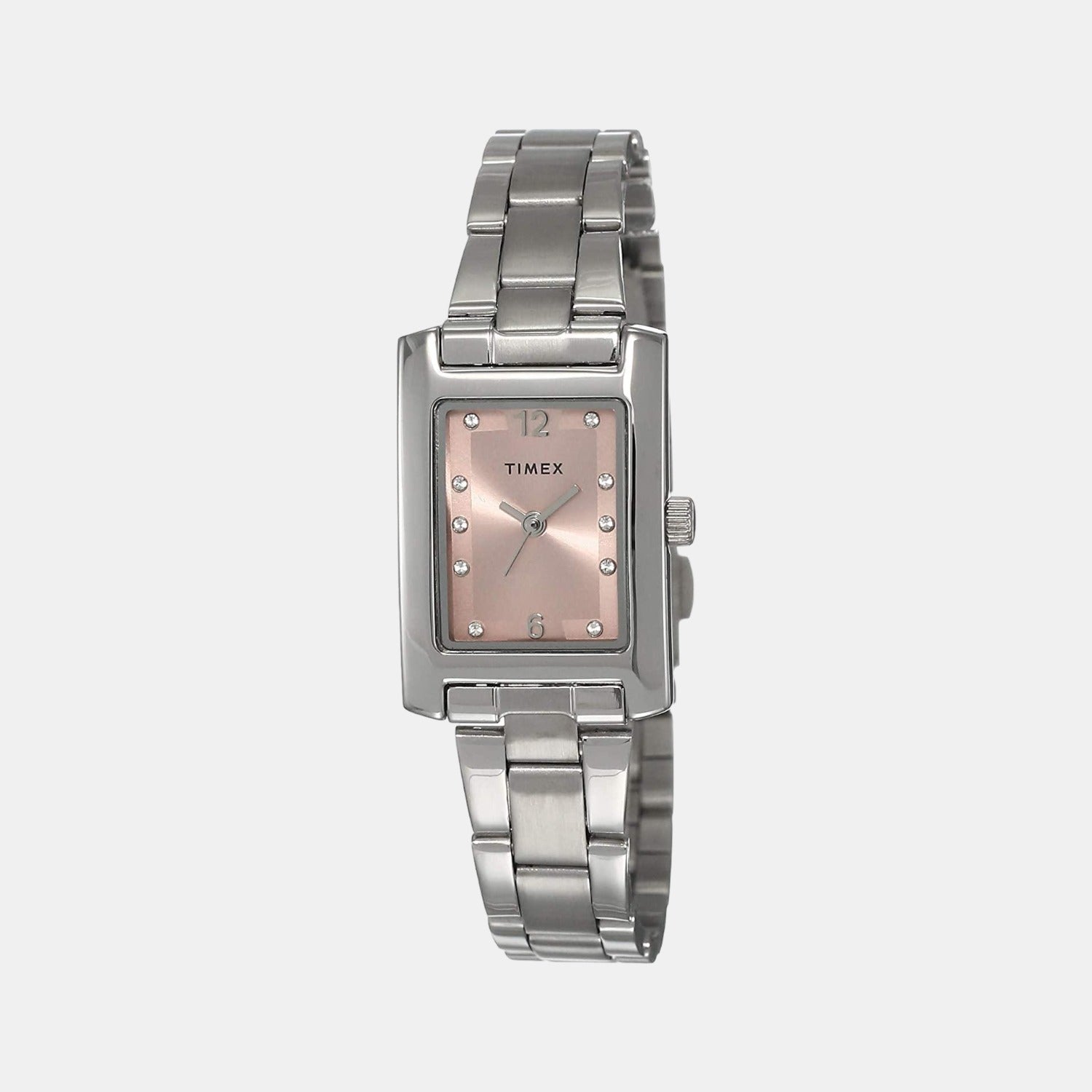 Classics Women Quartz Pink Dial Analog Stainless Steel Watch TWTL10601
