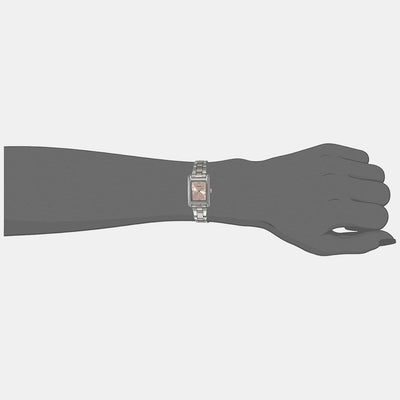 Classics Women Quartz Pink Dial Analog Stainless Steel Watch TWTL10601