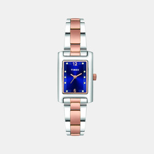 Classics Women Quartz Blue Dial Analog Stainless Steel Watch TWTL10605