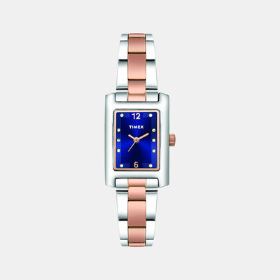 Classics Women Quartz Blue Dial Analog Stainless Steel Watch TWTL10605