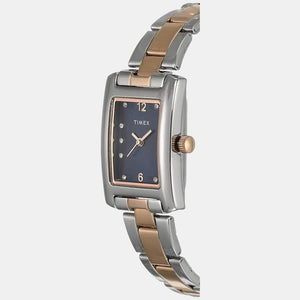 Classics Women Quartz Blue Dial Analog Stainless Steel Watch TWTL10605