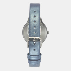 Classics Women Quartz Blue Dial Analog Leather Watch TWTL12108