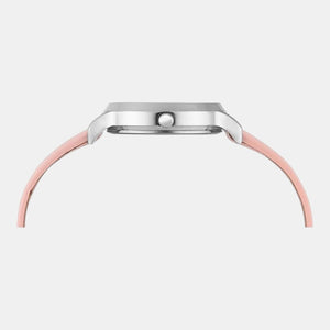 Classics Women Quartz Pink Dial Analog Leather Watch TWTL12307