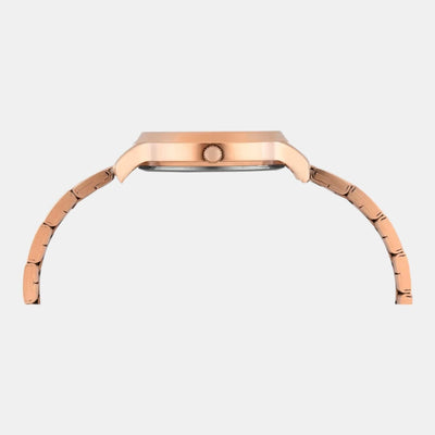 Classics Women Quartz Rose Gold Dial Analog Stainless Steel Watch TWTL12311