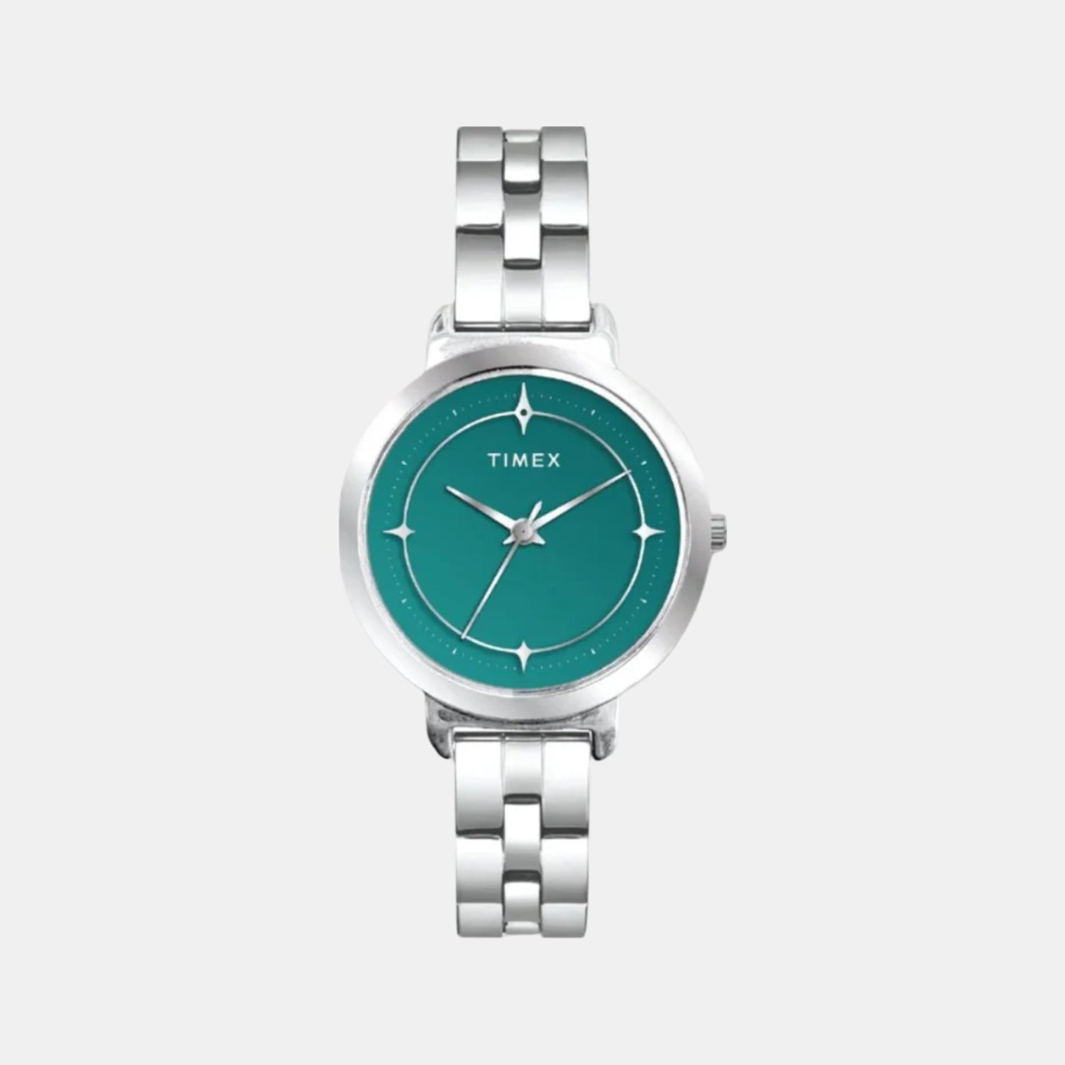 Fashion Women Quartz Blue Dial Analog Stainless Steel Watch TWTL14200