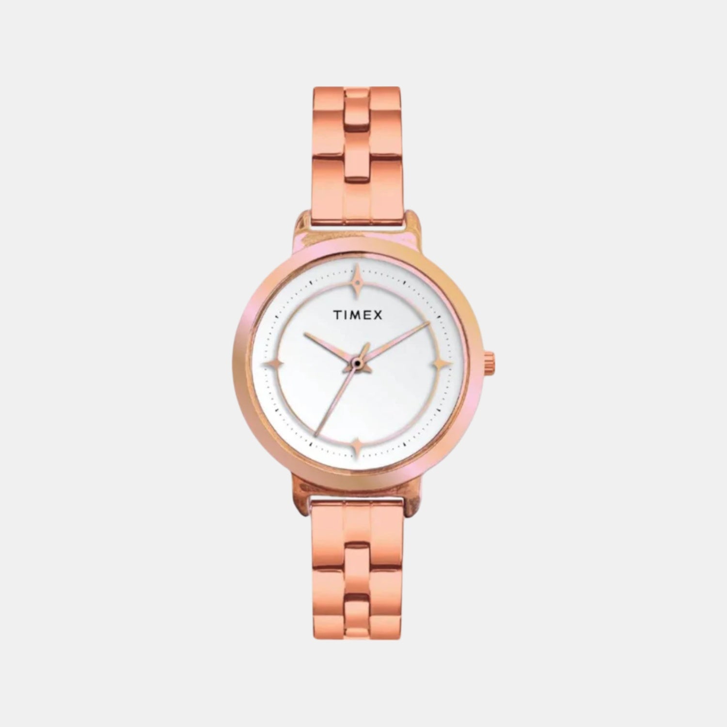 Flux Women Quartz White Dial Analog Stainless Steel Watch TWTL14201