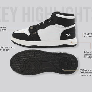 Character High Top : Black-White