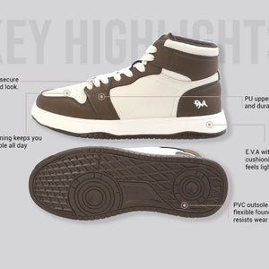 Character High Top : Ivory-Brown