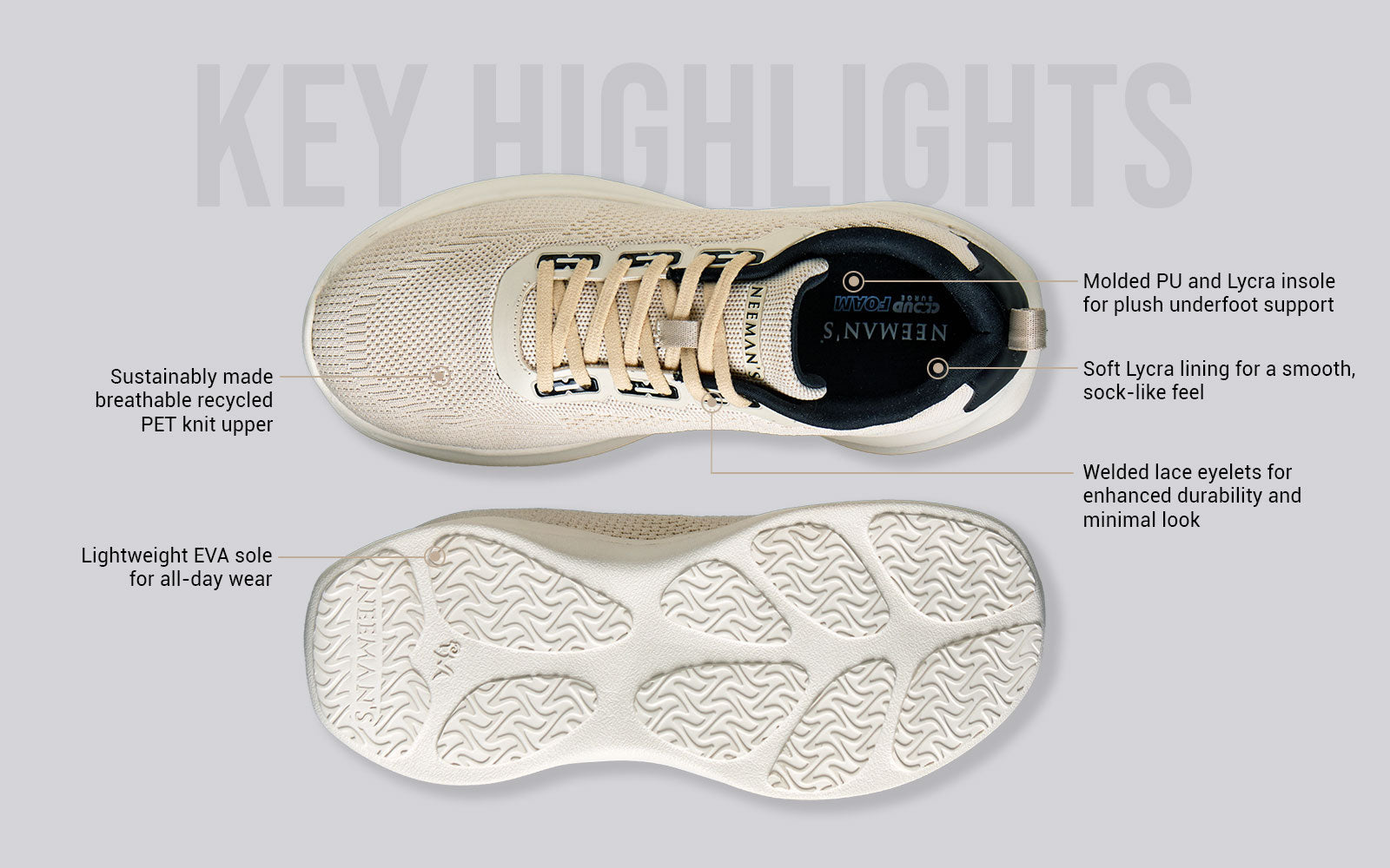 The CloudKnit Sneakers : Ivory
