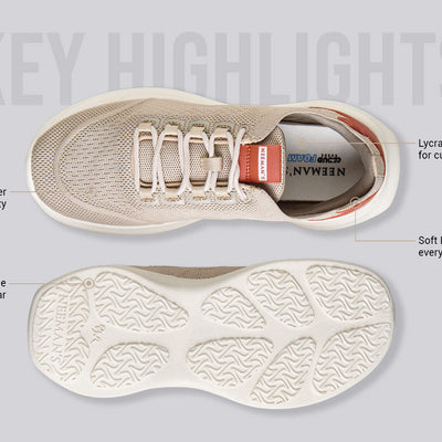 The Knit Strides : Ivory
