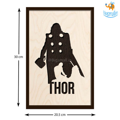 Thor Engraved Wooden Frame
