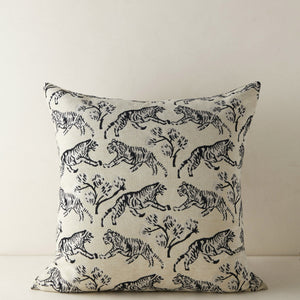 Tiger Jacquard Pillow by Sarah Sherman Samuel