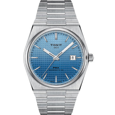 Tissot T-Classic PRX Ice Blue Chameleon Dial Men 40mm T1374071135101