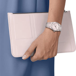 Tissot T-Classic PRX White Mother-Of-Pearl Dial Unisex 35mm T1372101111100