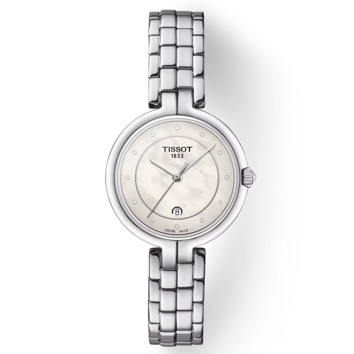 Tissot T-Lady White Mother-Of-Pearl Dial Women 30mm