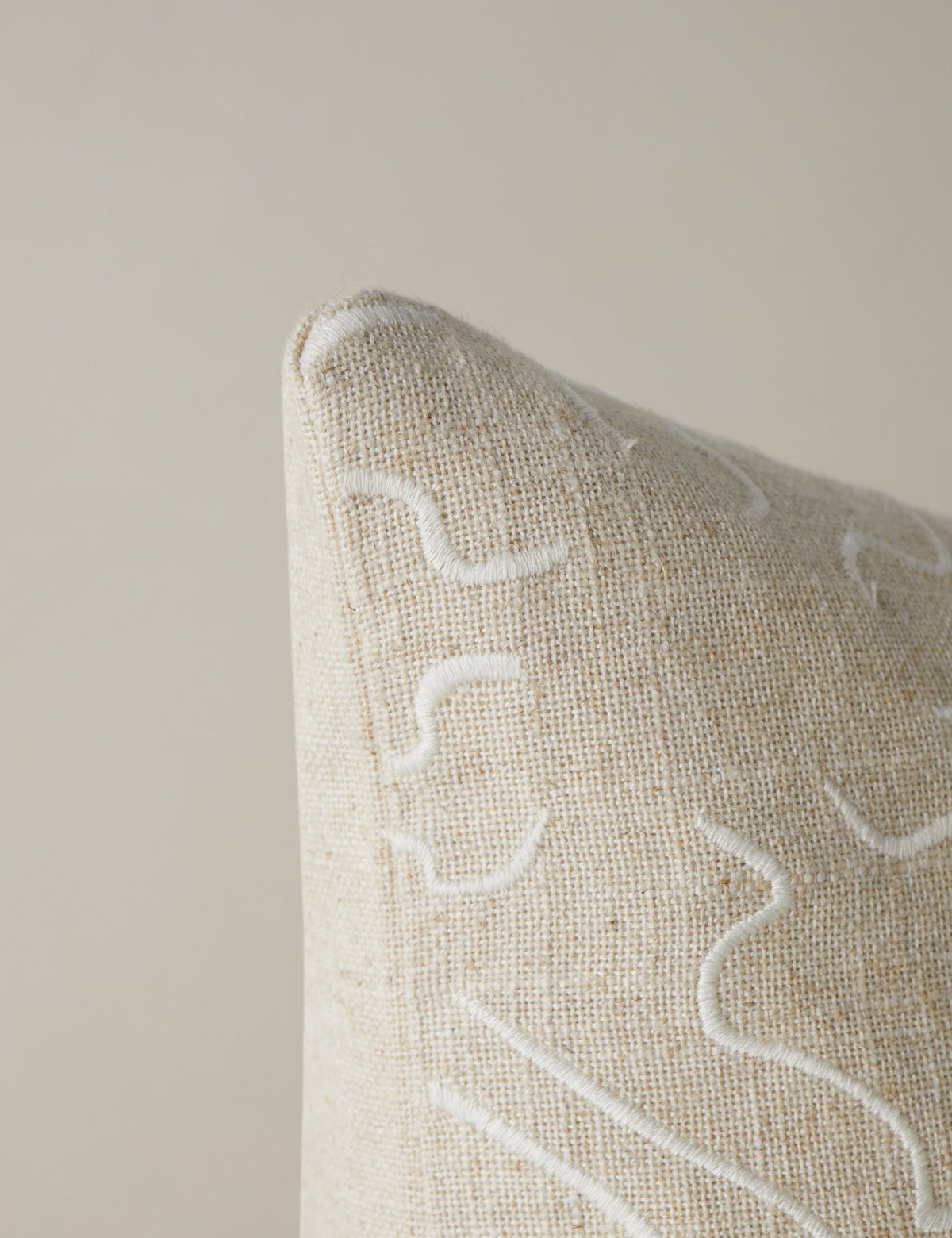 Topos Embroidered Pillow by Élan Byrd
