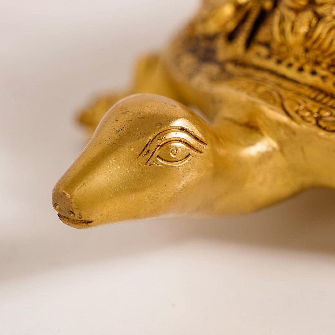 Tortoise With Shree Yantra Brass Statue