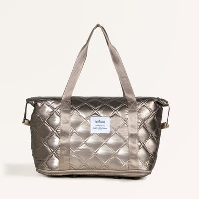 Movo Expandable  Bag With Detachable Wheels Metallic Brown