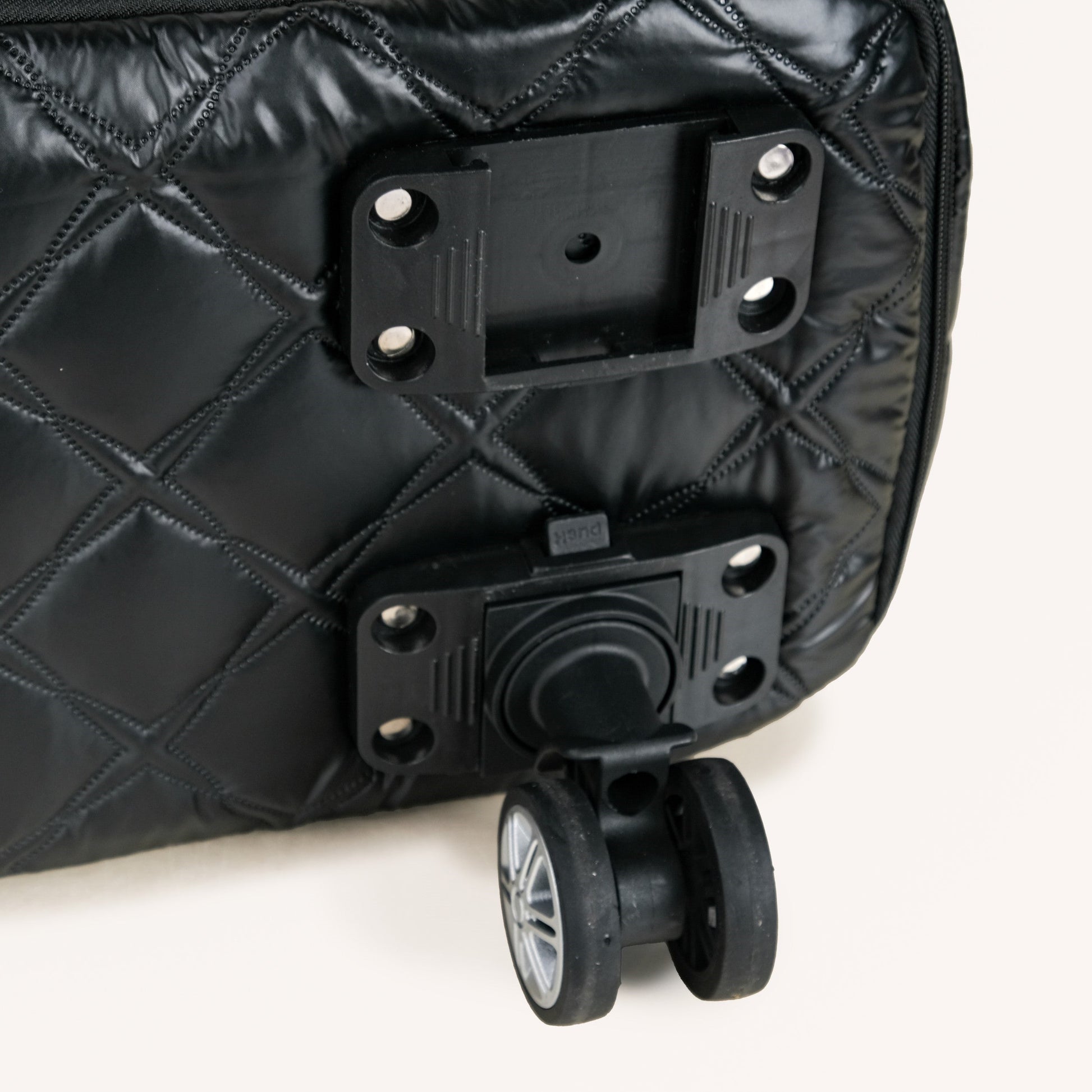 Movo Travel Bag With Removable Wheels Metallic Black