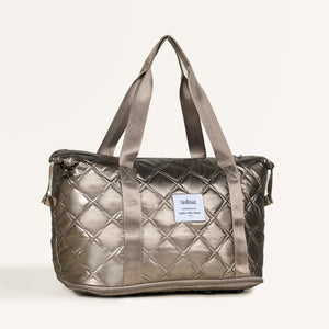 Movo Expandable  Bag With Detachable Wheels Metallic Brown