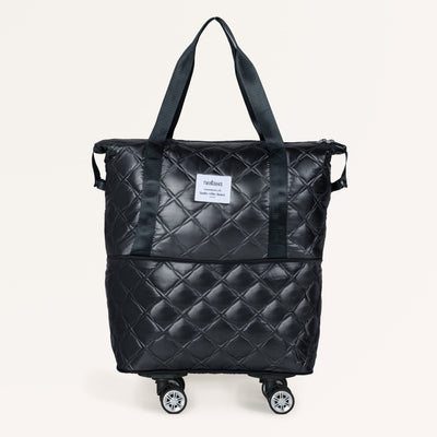 Movo Travel Bag With Removable Wheels Metallic Black