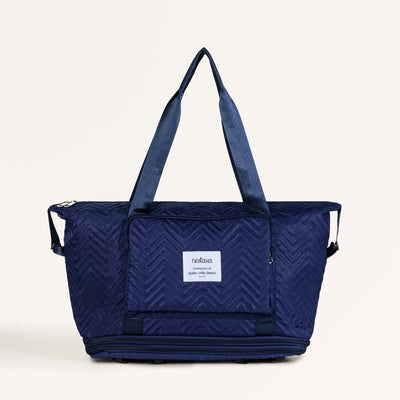 Movo Dual Expansion Travel Bag With Removable Wheels Dark Blue