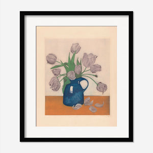 Tulips in a Pitcher Print by Frans Everbag