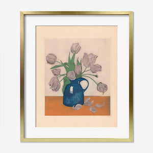 Tulips in a Pitcher Print by Frans Everbag