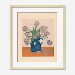 Tulips in a Pitcher Print by Frans Everbag