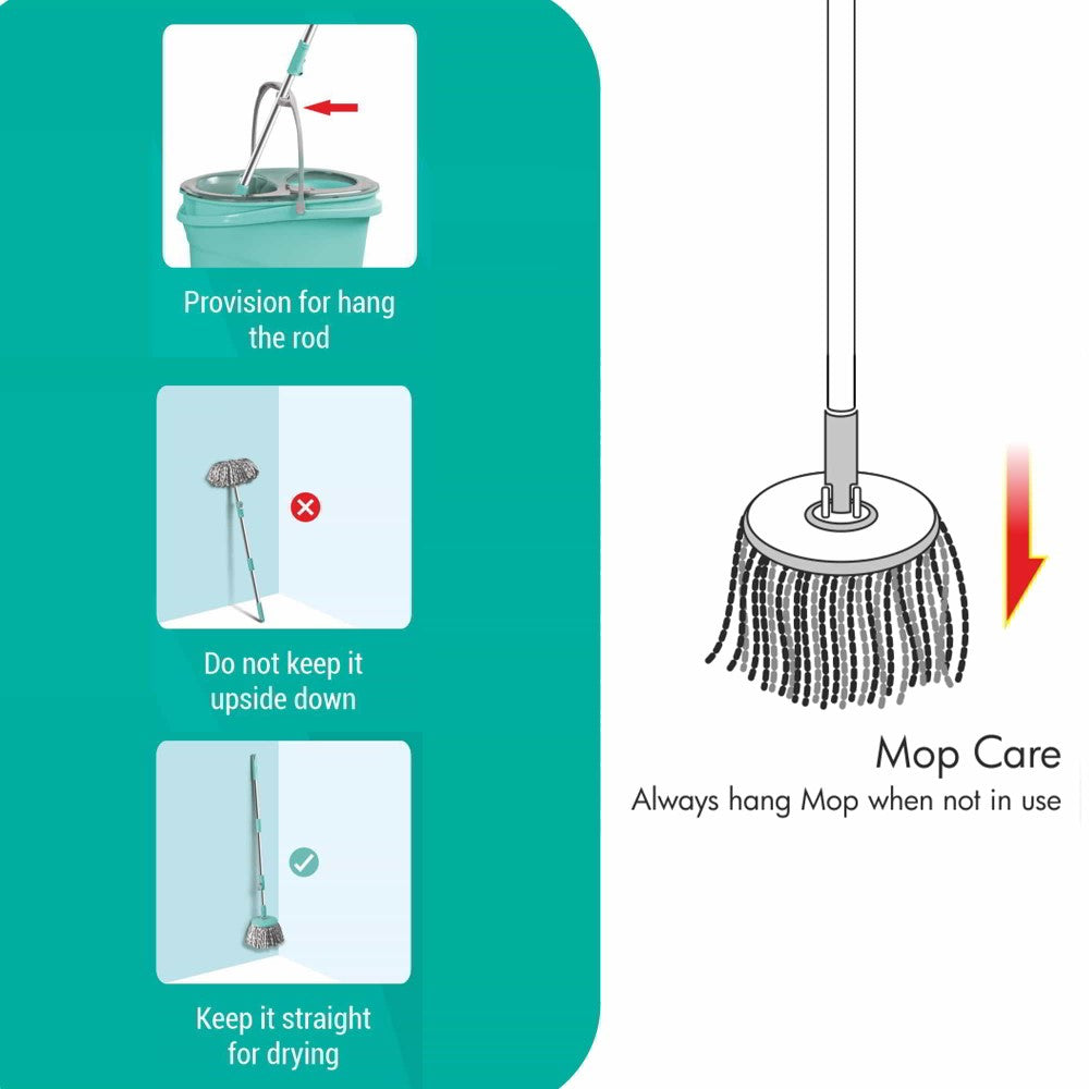 Twin Star SS Spin Mop (Spotzero by Milton)