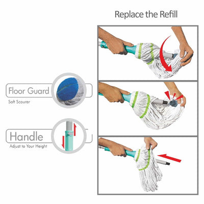 Twist & Squeeze Mop - Cotton (Spotzero by Milton)