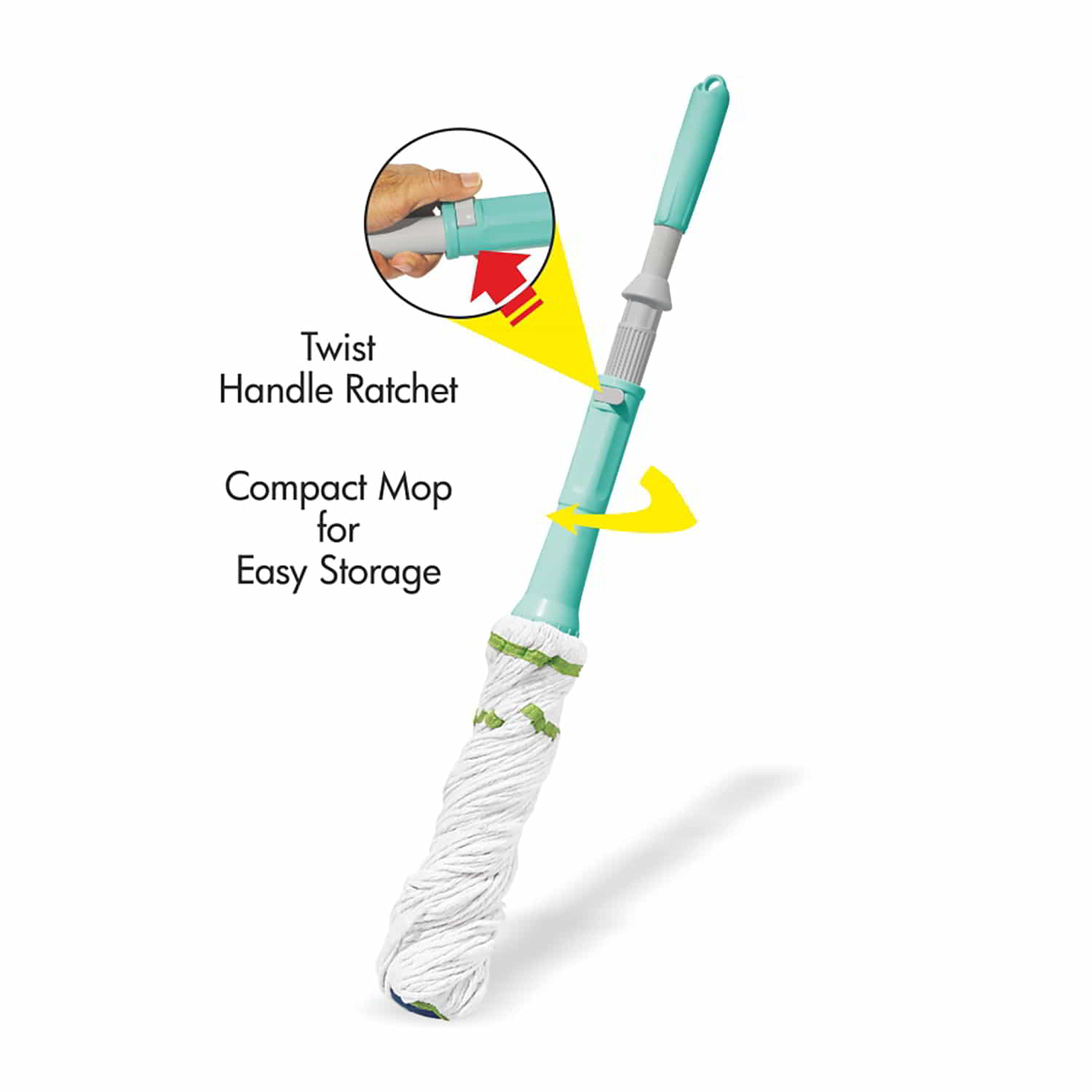 Twist & Squeeze Mop - Cotton (Spotzero by Milton)