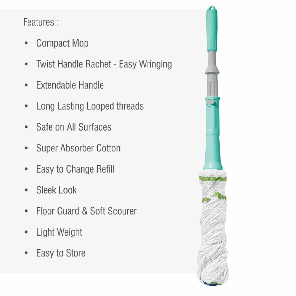 Twist & Squeeze Mop - Cotton (Spotzero by Milton)