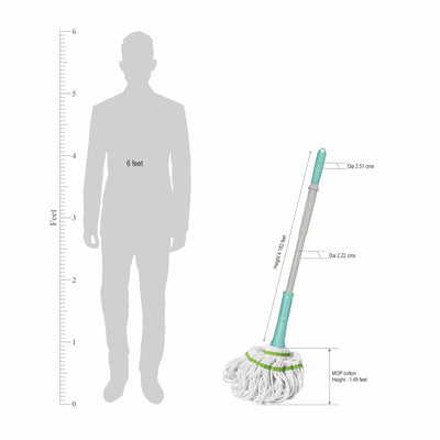 Twist & Squeeze Mop - Cotton (Spotzero by Milton)