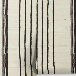 Two Tone Stripe Grasscloth Wallpaper By Nathan Turner