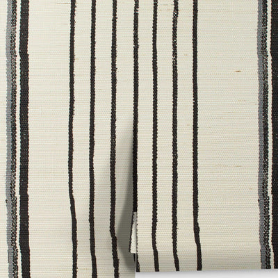 Two Tone Stripe Grasscloth Wallpaper By Nathan Turner