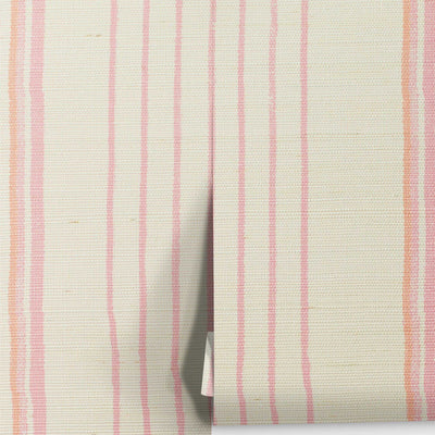 Two Tone Stripe Grasscloth Wallpaper By Nathan Turner