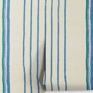 Two Tone Stripe Grasscloth Wallpaper By Nathan Turner