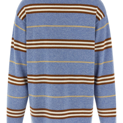 Guest In Residence Striped Rugby Polo Shirt
