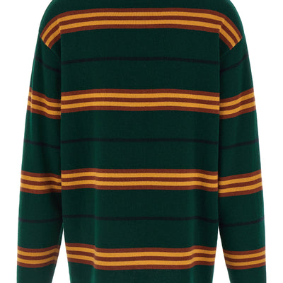 Guest In Residence Striped Rugby Polo Shirt